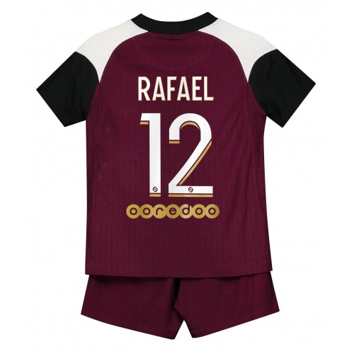 Paris Saint-Germain PSG Fodboldtrøjer Rafael 12 Børn 3. sæt 2021 Kort ærmer Paris Saint-Germain PSG Fodboldtrøjer Rafael 12 Børn 3. sæt 2021 Kort ærmer